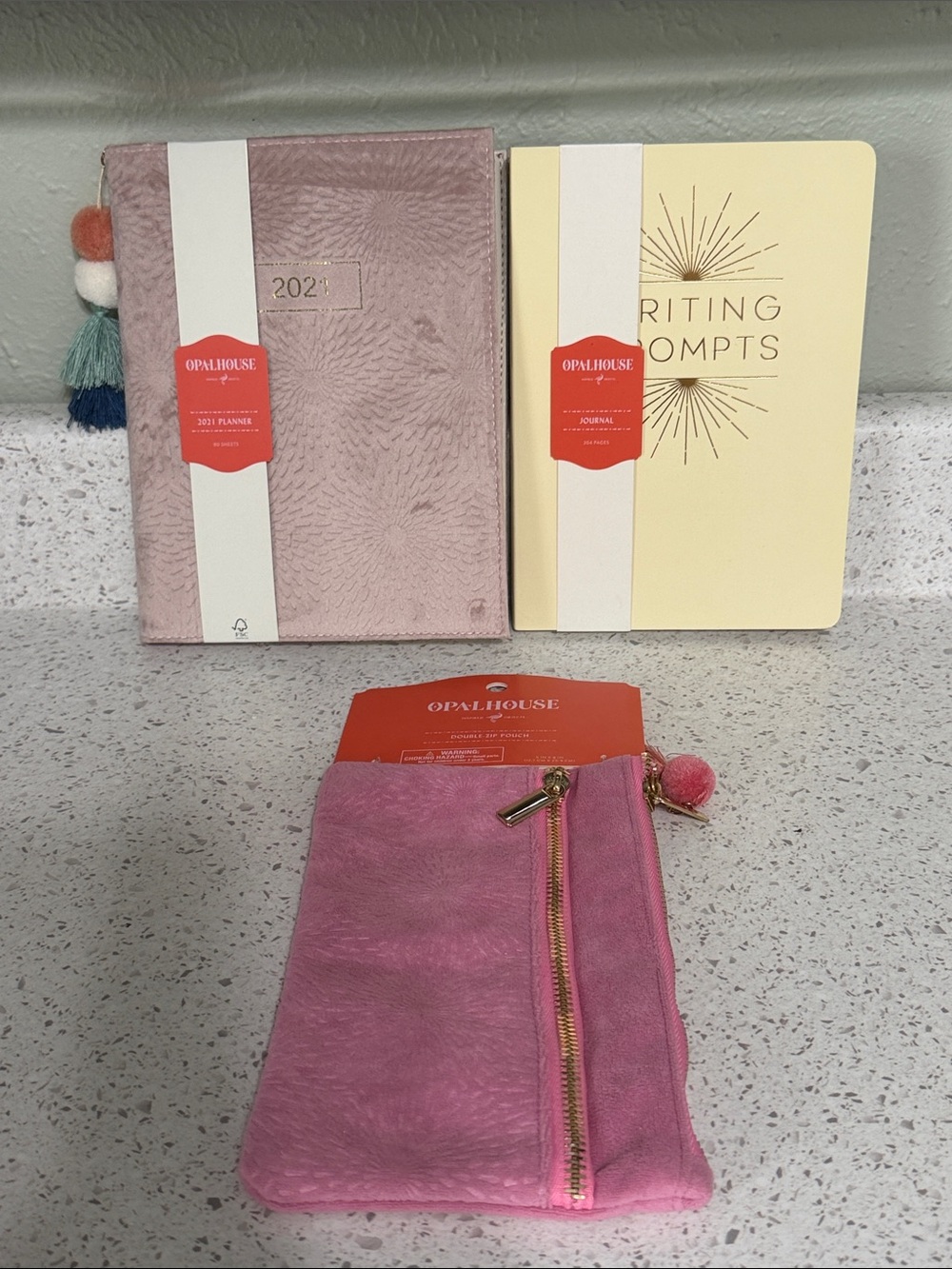 Opalhouse 2021  Planner & Journal with Pink Zip Pouch